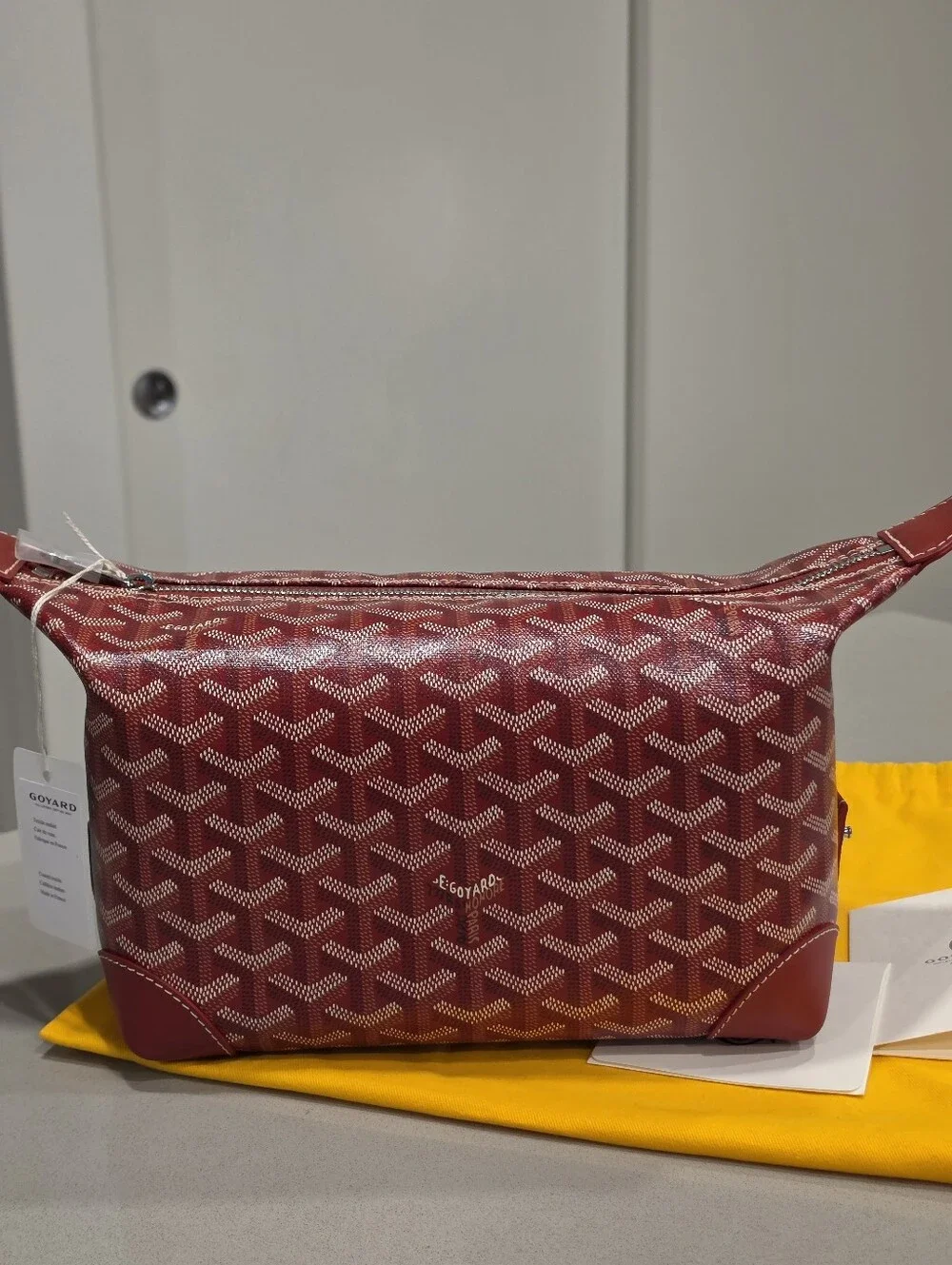Goyard Red Toiletry Pouch